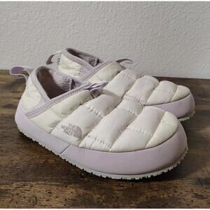 The North Face Thermoball Traction NF0A39UX 7W5 Kids White Lilac Purple Shoes 1